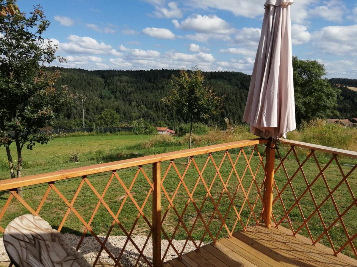 Le Chalet Des Etoiles Champagnac-le-Vieux Dış mekan fotoğraf